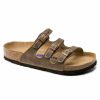 Sandals * | Women'S Birkenstock Florida Soft Footbed Tobacco Oiled Leather Birk-1011432