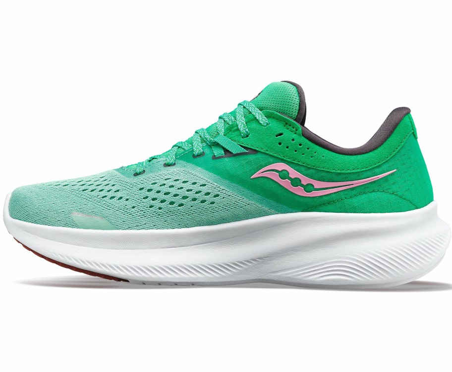 Footwear * | Saucony Women'S Ride 16 (25 Sprig/Peony)