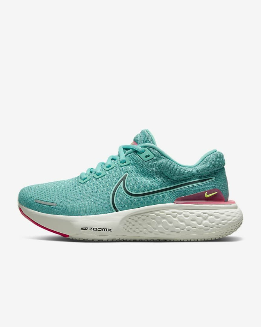 Footwear * | Nike Women'S Zoomx Invincible Run Flyknit 2 (300 Washed Teal/Black/Pink Prime)