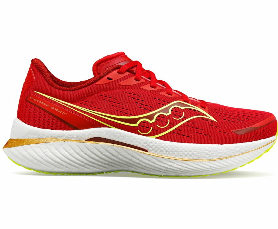 Footwear * | Saucony Men'S Endorphin Speed 3 (16 Poppy Red)