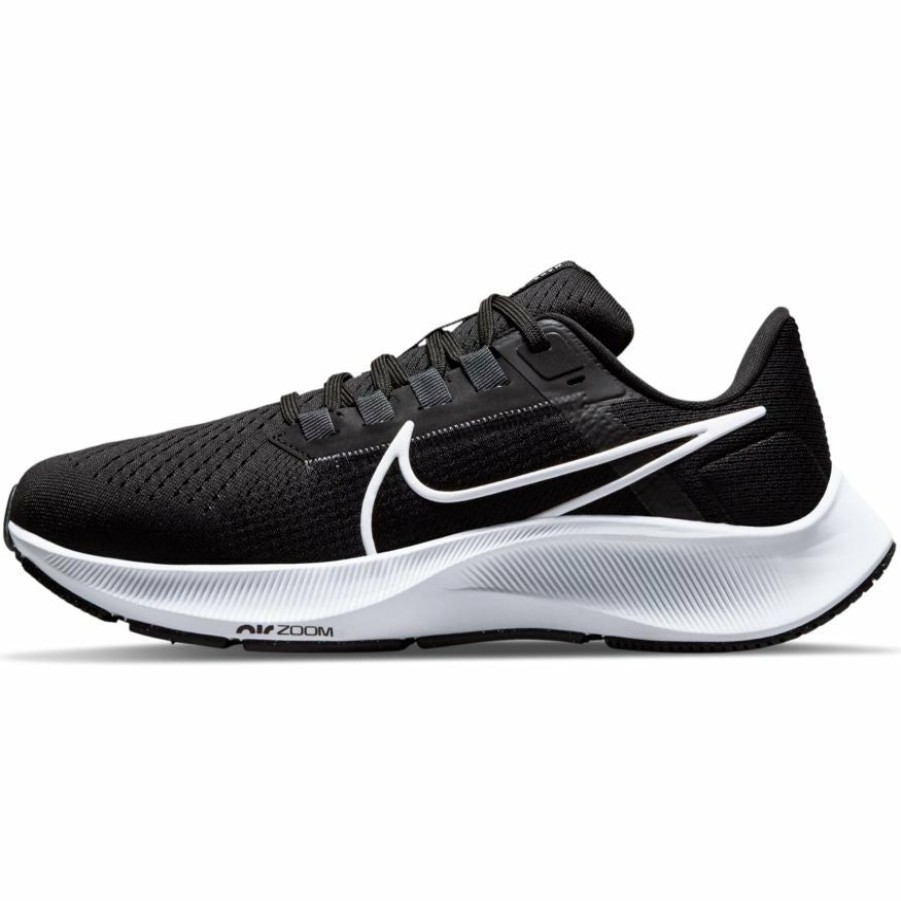 Footwear * | Nike Women'S Zoom Pegasus 38 Wide (002 Black/White/Anthracite/Volt)