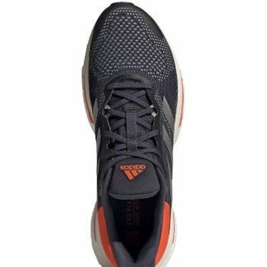 Footwear * | Adidas Men'S Solar Glide 5 (Shadow Navy/Silver Metallic/Impact Orange)