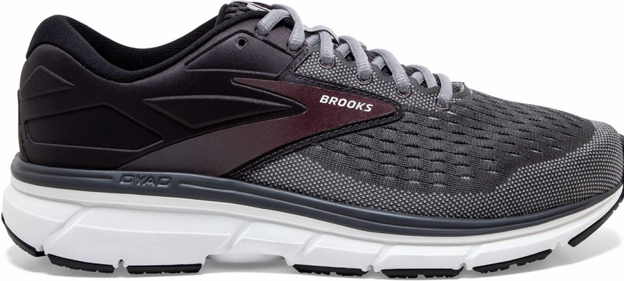 Footwear * | Brooks Men'S Dyad 11 (031 Blackened Pearl/Alloy/Red)