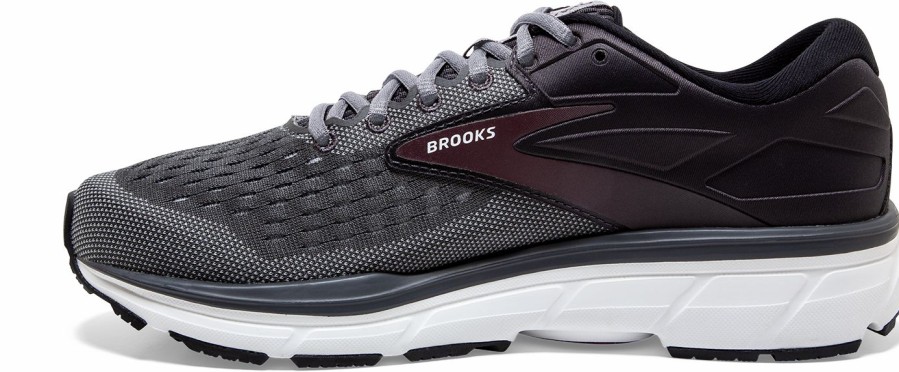 Footwear * | Brooks Men'S Dyad 11 (031 Blackened Pearl/Alloy/Red)