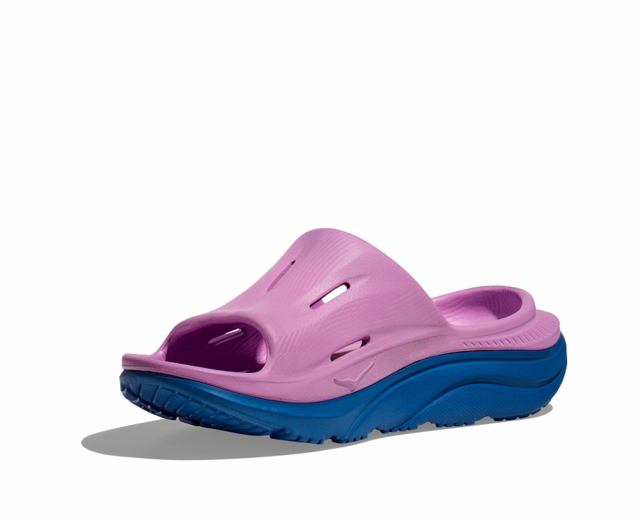 Footwear * | Hoka U Ora Recovery Slide 3 (Ccsk Cyclamen/Coastal Sky)