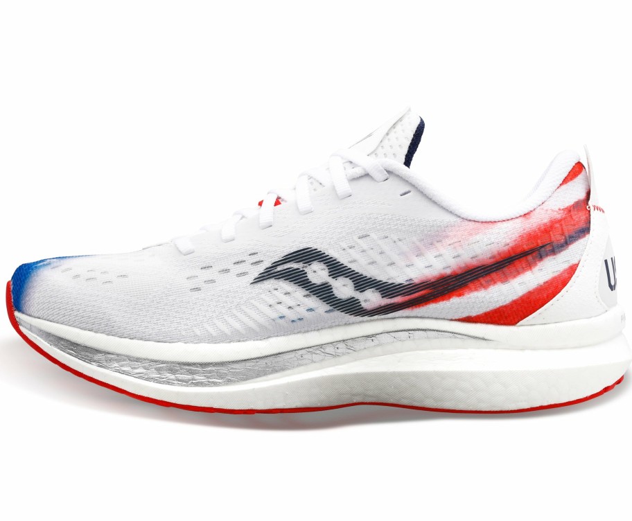 Footwear * | Saucony Women'S Endorphin Speed 2 (76 Red/White/Blue)