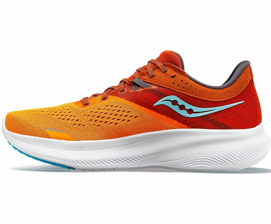 Footwear * | Saucony Men'S Ride 16 (25 Marigold/Lava)