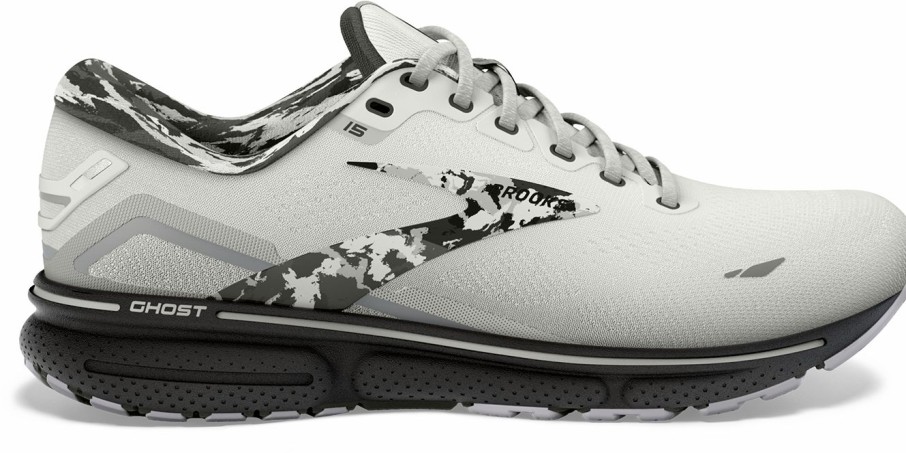 Footwear * | Brooks Men'S Ghost 15 (149 White/Ebony/Oyster)