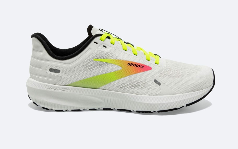 Footwear * | Brooks Women'S Launch 9 (148 White/Pink/Nightlife)