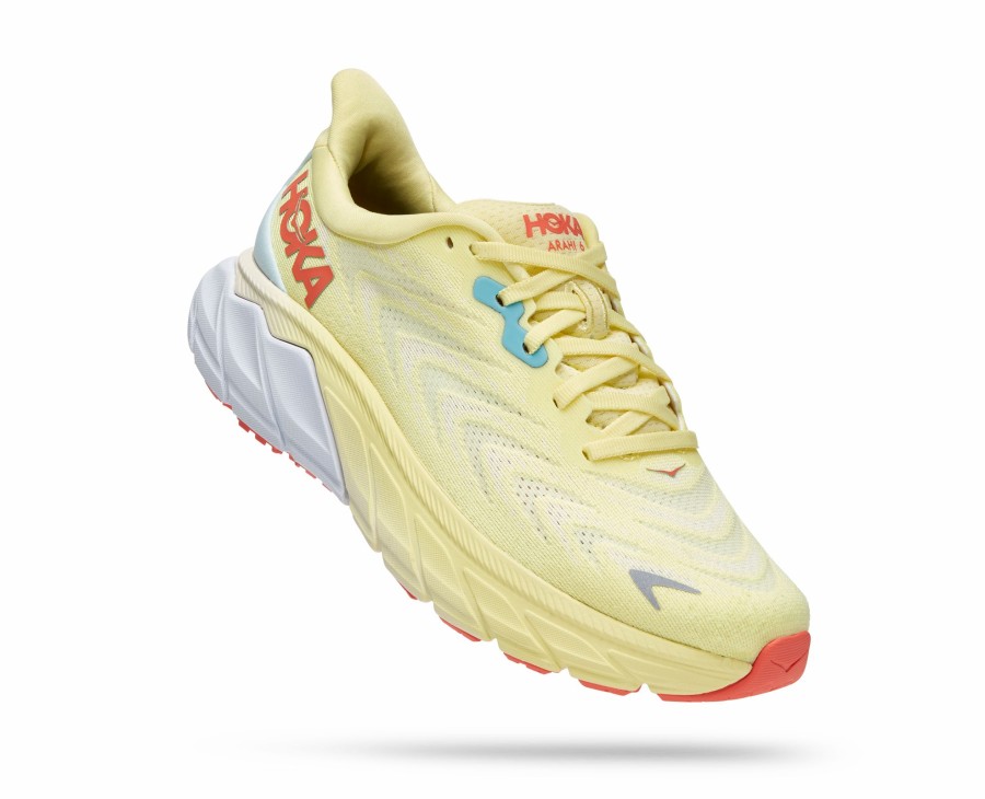 Footwear * | Hoka Women'S Arahi 6 (Ypsc Yellow Pear/Sweet Corn)