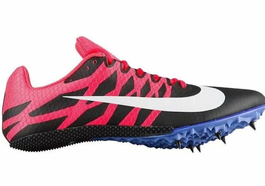 Footwear * | Nike Women'S Zoom Rival S 9 Track Spike (001 Black/White-Solar Red)