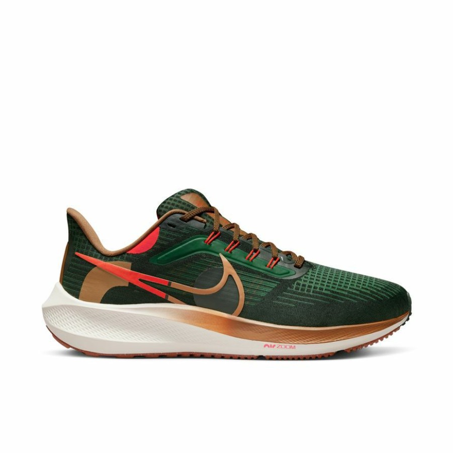 Footwear * | Nike Men'S Air Zoom Pegasus 39 A.I.R Hola Lou (300 Gorge Green/Ale Brown/Team Orange)