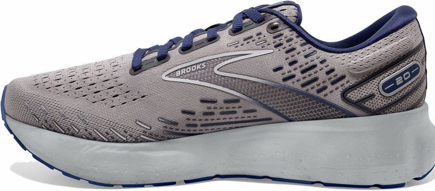 Footwear * | Brooks Men'S Glycerin 20 (070 Alloy/Grey/Blue Depths)