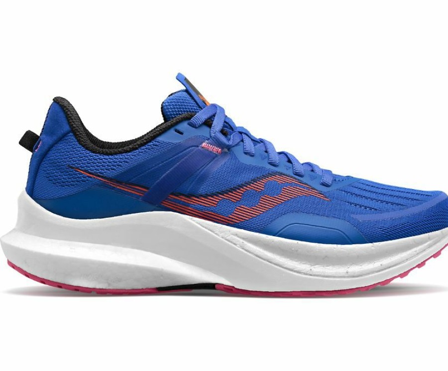 Footwear * | Saucony Women'S Tempus (125 Blue Raz/Zest)