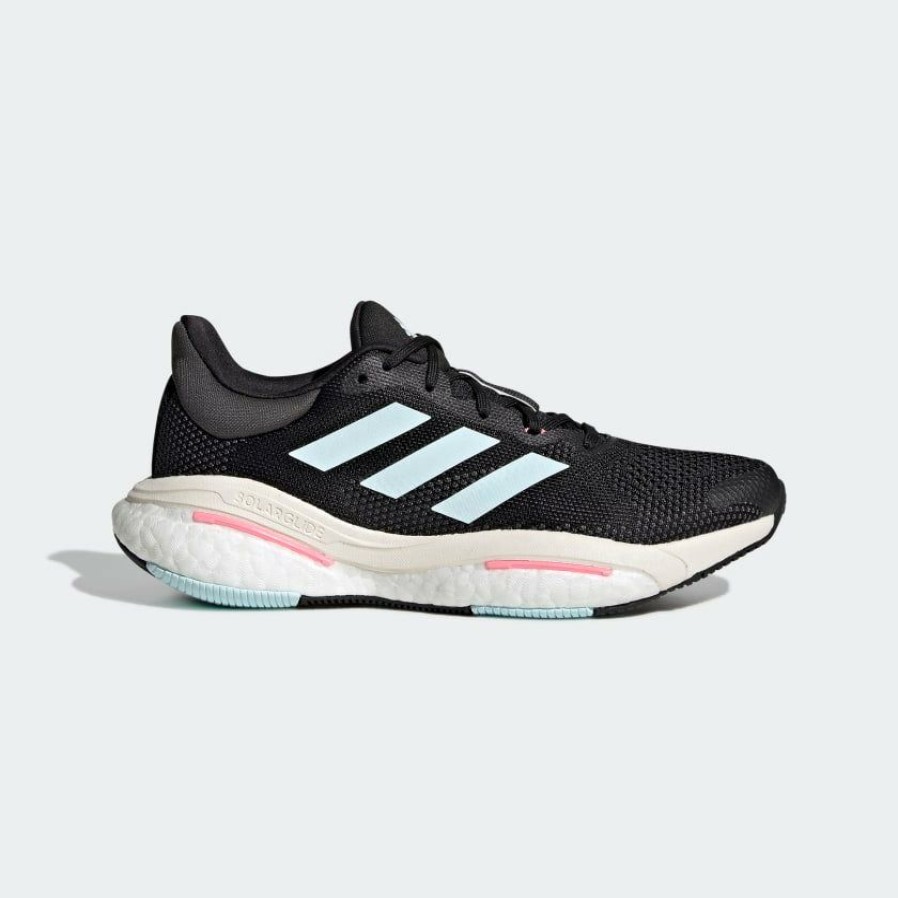 Footwear * | Adidas Women'S Solar Glide 5 (Core Black/Almost Blue/Beam Pink)