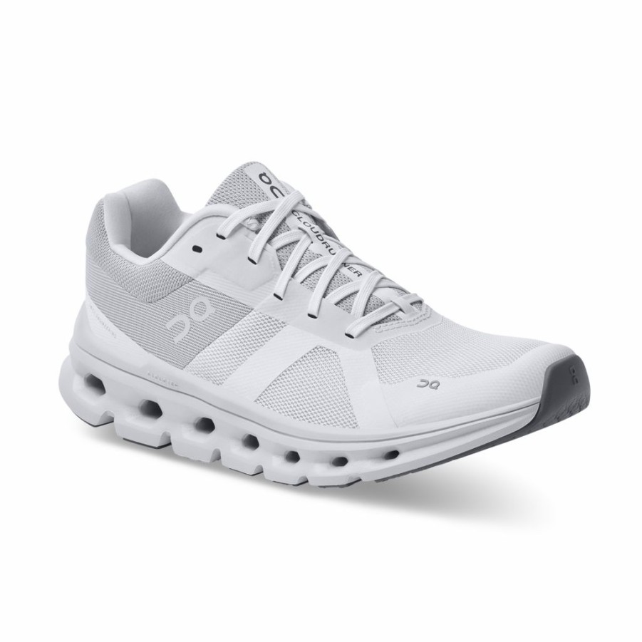 Footwear * | On Women'S Cloudrunner (White/Frost)