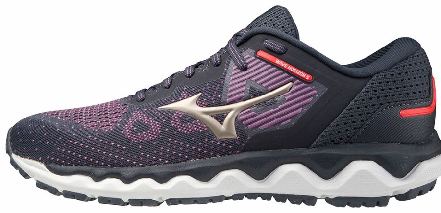 Footwear * | Mizuno Women'S Wave Horizon 5 (6C7A Pop Violet/Platinum Gold)