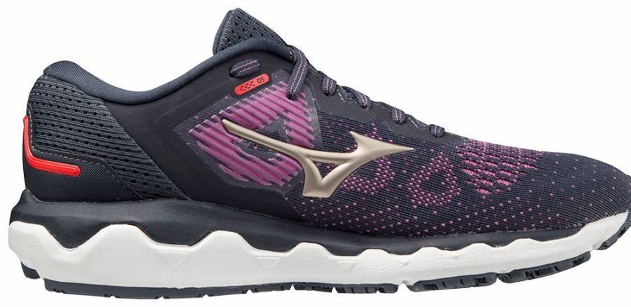 Footwear * | Mizuno Women'S Wave Horizon 5 (6C7A Pop Violet/Platinum Gold)