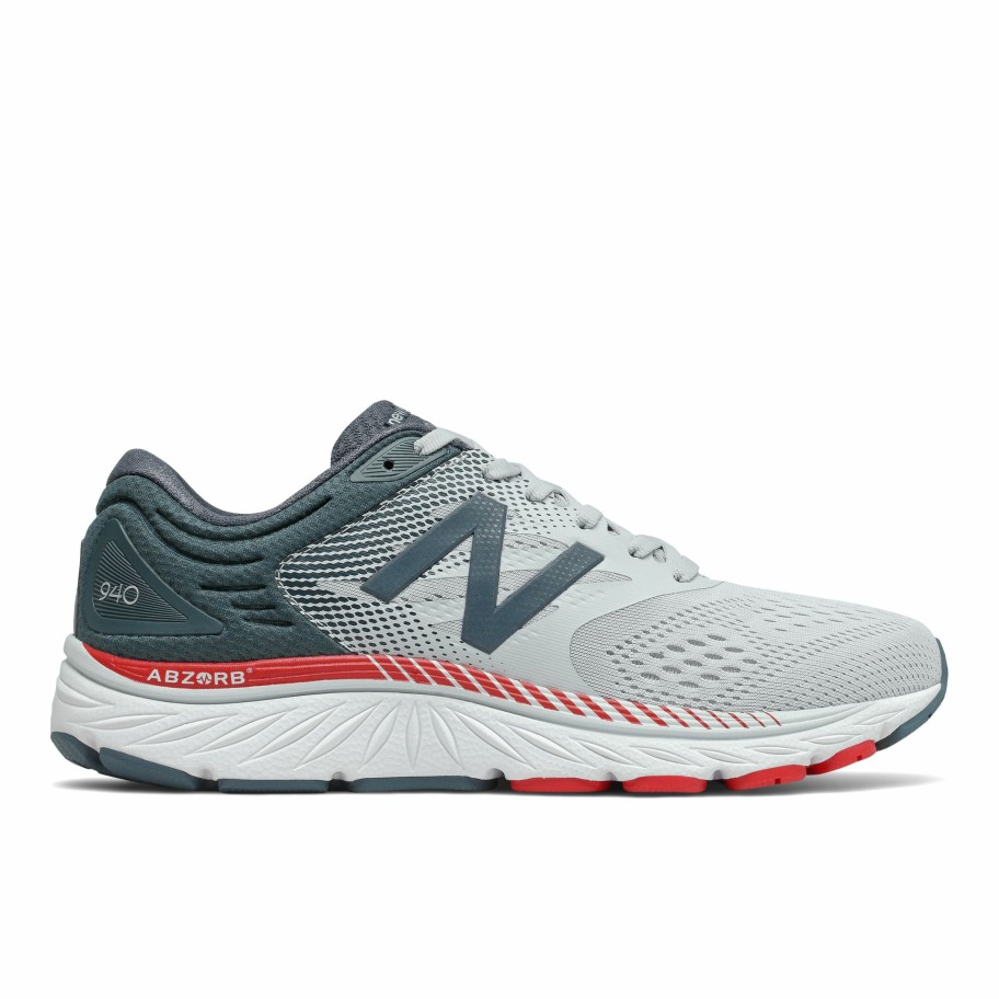 Footwear * | New Balance Men'S 940 V4 (Cg Light Aluminum/Team Red)