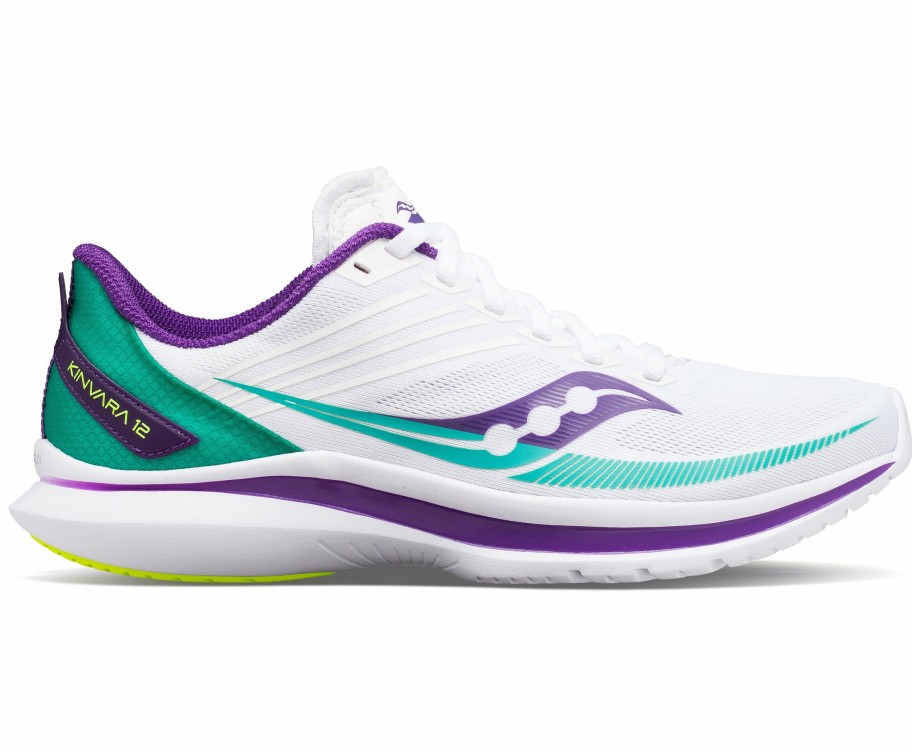 Footwear * | Saucony Women'S Kinvara 12 "Hot Streak" (116 White/Jade)