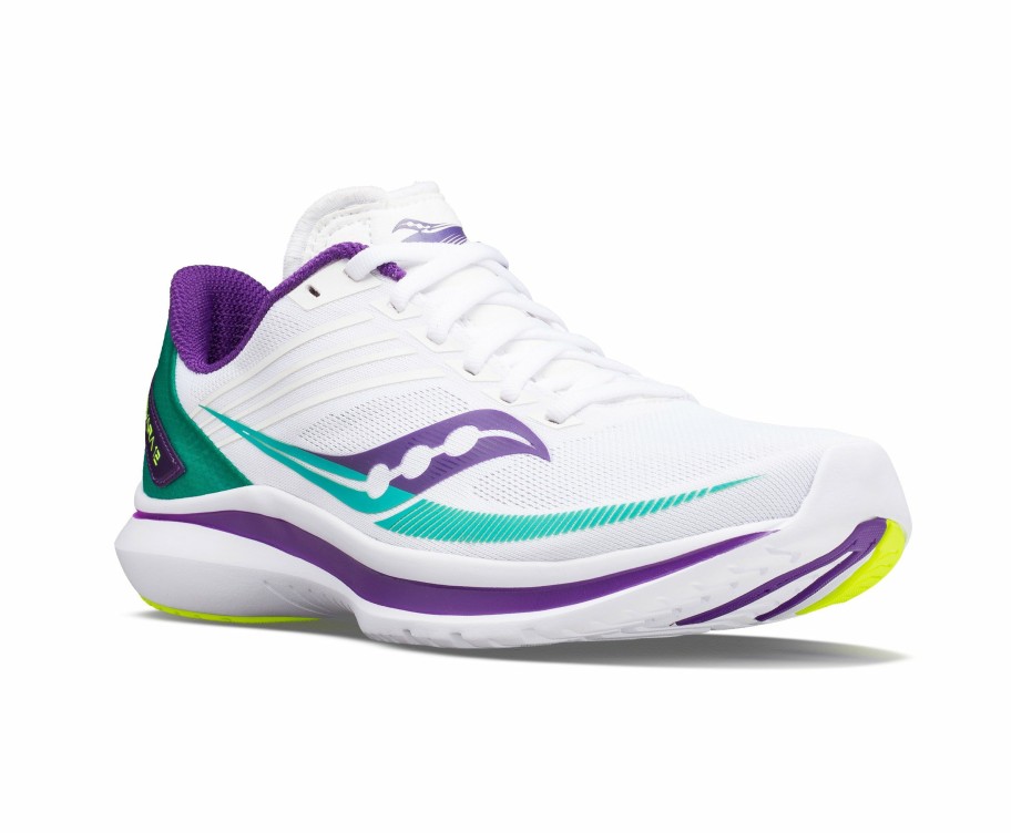 Footwear * | Saucony Women'S Kinvara 12 "Hot Streak" (116 White/Jade)