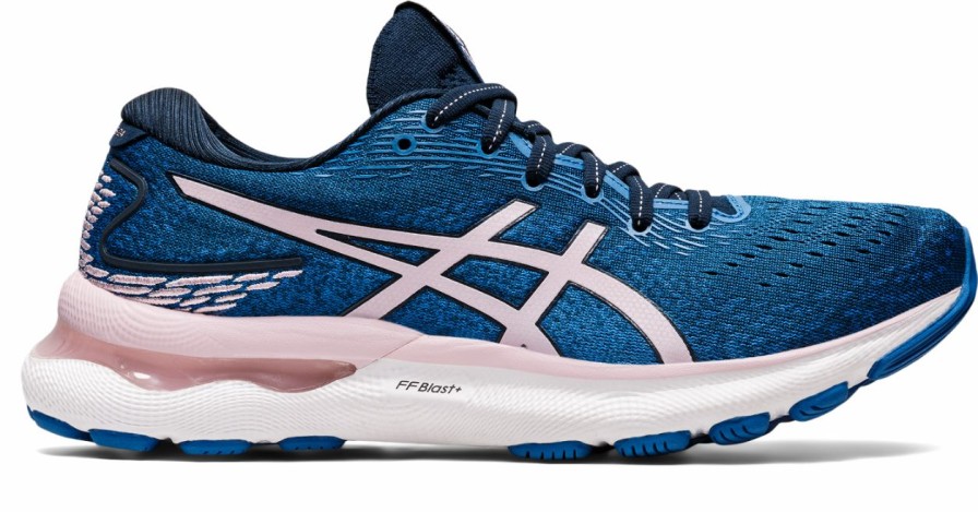 Footwear * | Asics Women'S Gel-Nimbus 24 (400 French Blue/Barely Rose)