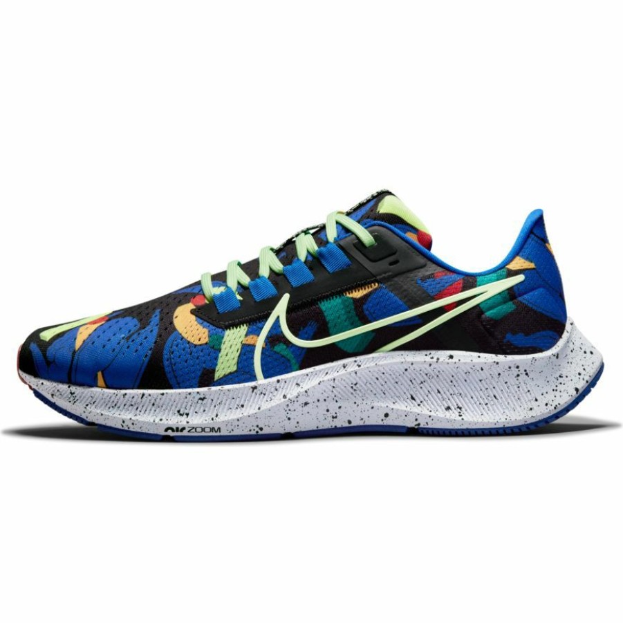 Footwear * | Nike Unisex Zoom Pegasus 38 A.I.R. Kelly Anna London (001 Black/Lime Glow/Racer Blue)