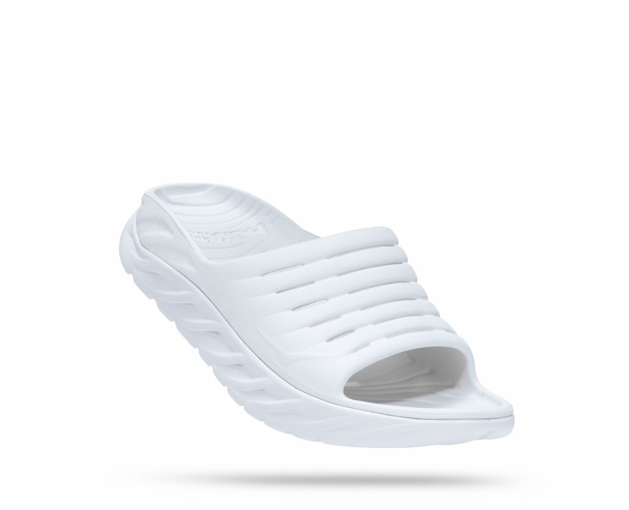 Footwear * | Hoka Unisex Ora Recovery Slide (Wwh White/White)