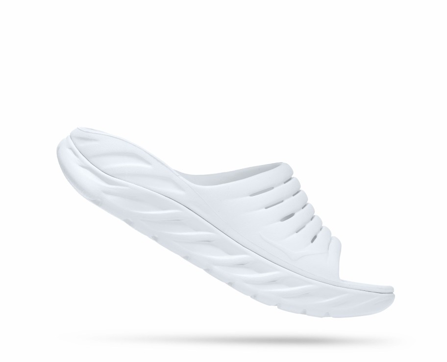 Footwear * | Hoka Unisex Ora Recovery Slide (Wwh White/White)