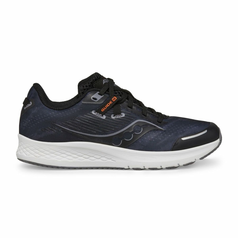 Footwear * | Saucony Big Kids Guide 16 (16 Black/White)