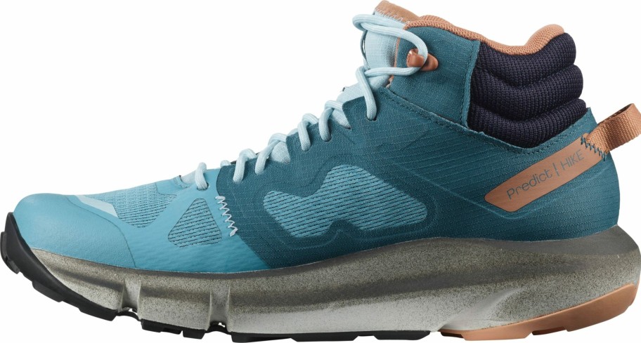 Footwear * | Salomon Women'S Predict Hike Mid Gtx (Mallard Blue / Delphinium Blue / Mocha Mousse)