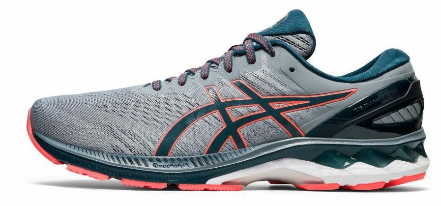 Footwear * | Asics Men'S Gel-Kayano 27 2E Wide (021 Sheet Rock/Magnetic Blue)