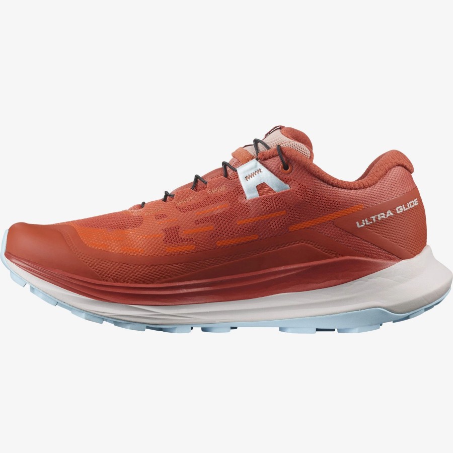 Footwear * | Salomon Women'S Ultra Glide (Mecca Orange / Red Orange / Crystal Blue Size)