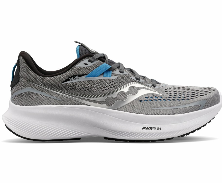 Footwear * | Saucony Men'S Ride 15 (15 Alloy/Topaz)