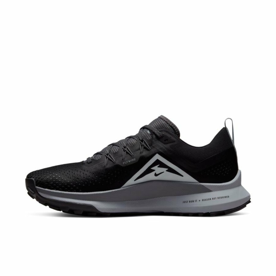 Footwear * | Nike Men'S React Pegasus Trail 4 (001 Black/Aura/Dark Grey/Wolf Grey)