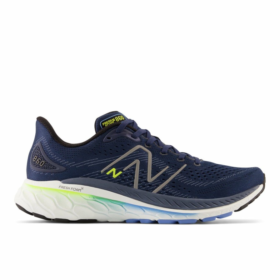 Footwear * | New Balance Men'S Fresh Foam X 860 V13 (N Nb Navy/Dark Silver Metallic/Cosmic Pineapple)