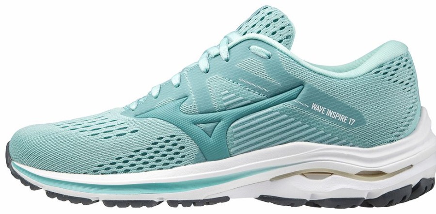 Footwear * | Mizuno Women'S Wave Inspire 17 (5A54 Eggshell Blue/Dusty Turquoise)