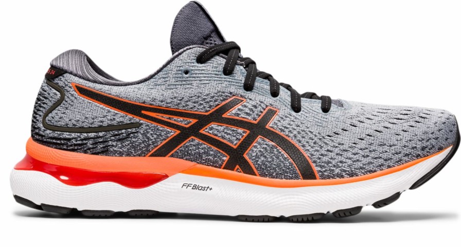 Footwear * | Asics Men'S Gel-Nimbus 24 (020 Sheetrock/Shocking Orange)