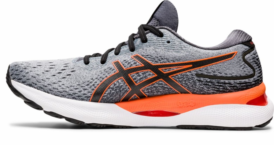 Footwear * | Asics Men'S Gel-Nimbus 24 (020 Sheetrock/Shocking Orange)