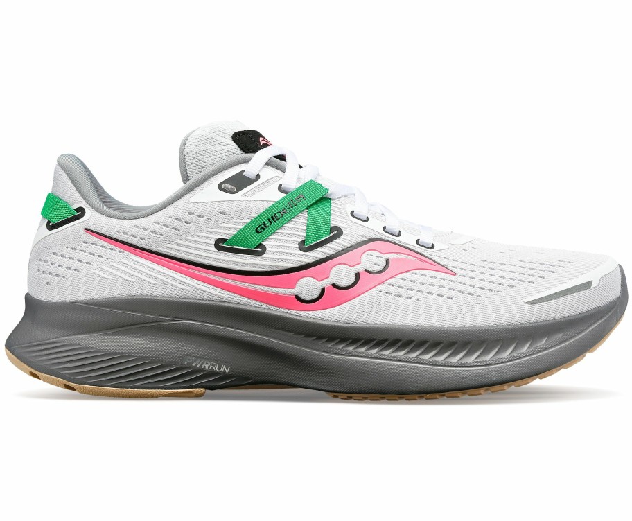 Footwear * | Saucony Women'S Guide 16 (85 White/Gravel)