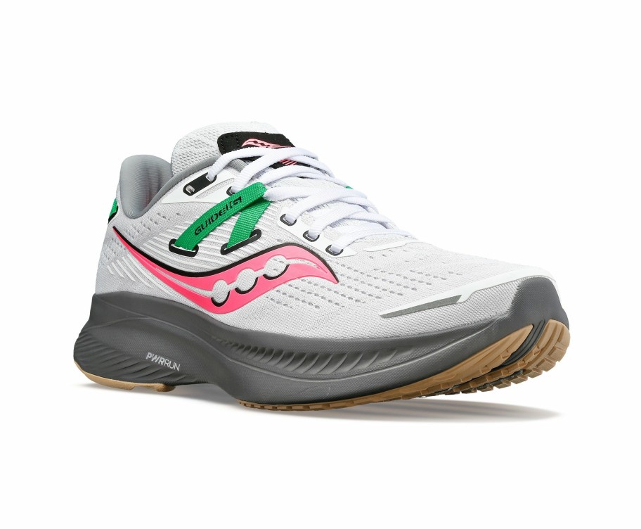 Footwear * | Saucony Women'S Guide 16 (85 White/Gravel)