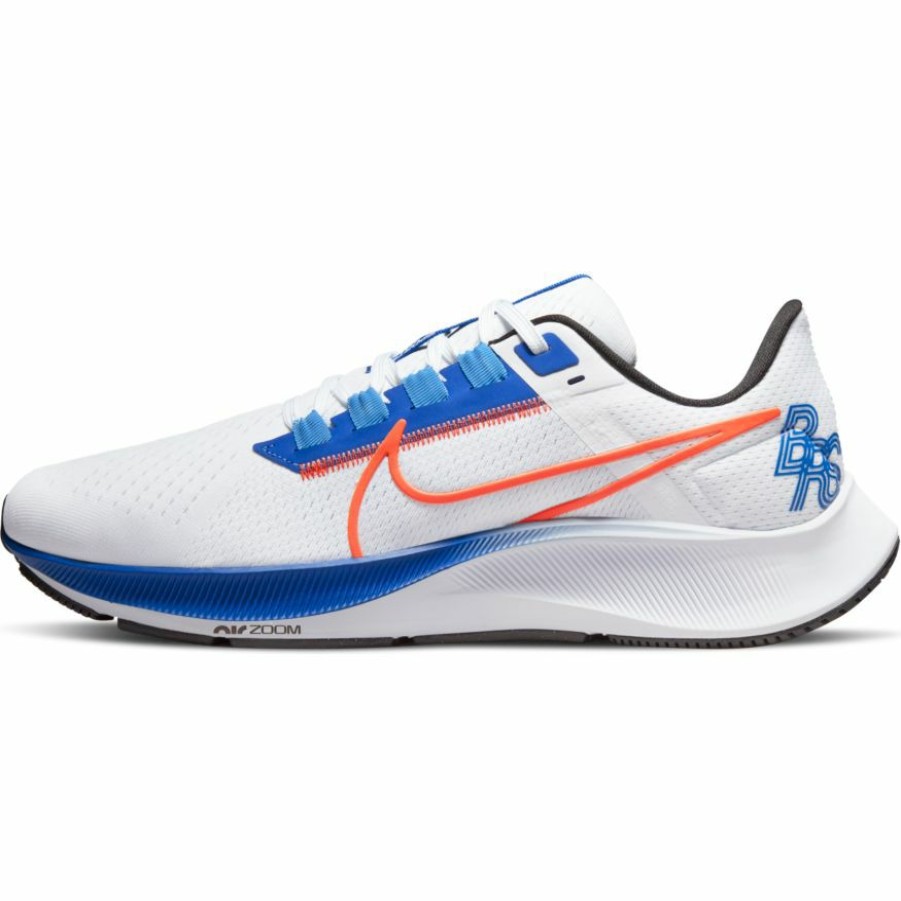 Footwear * | Nike Men'S Zoom Pegasus 38 (100 White/Rush Orange/Game Royal)