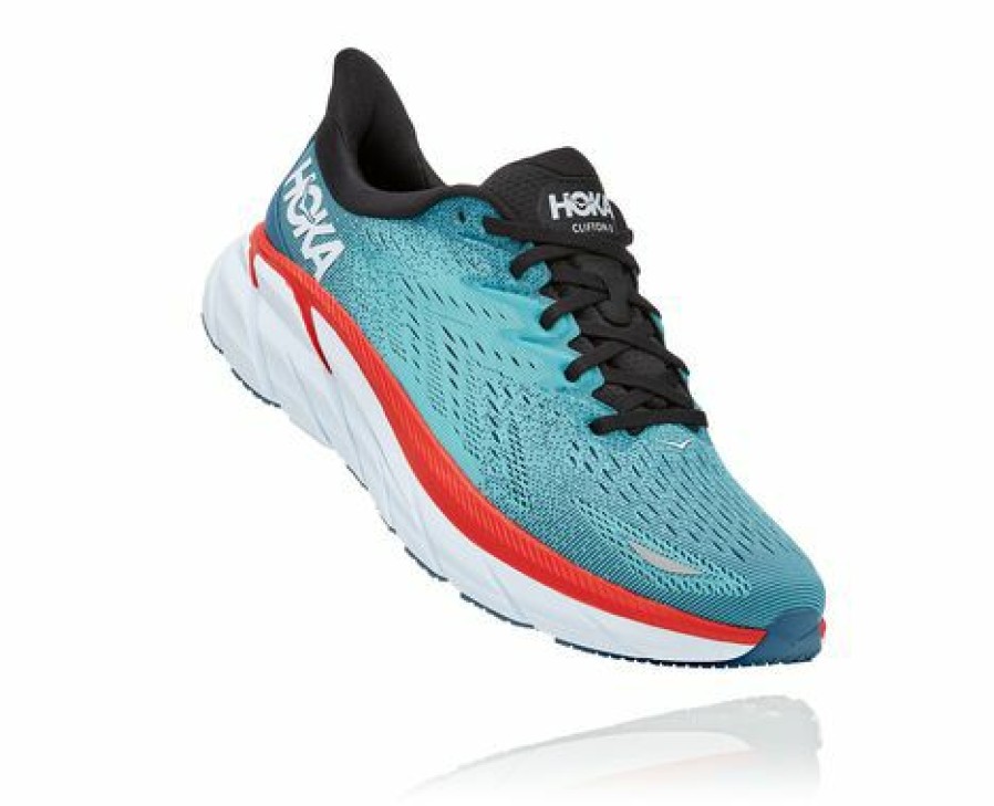 Footwear * | Hoka Men'S Clifton 8 (Rtar Real Teal/Aquarelle)