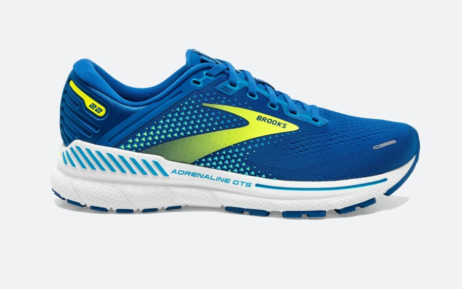 Footwear * | Brooks Men'S Adrenaline Gts 22 (482 Blue/Nightlife/White)