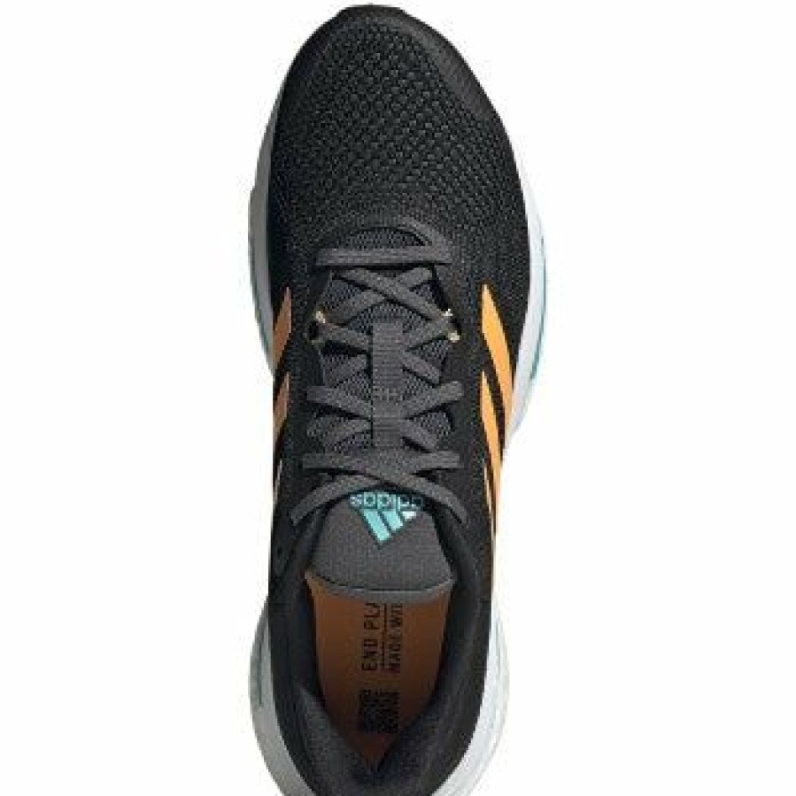 Footwear * | Adidas Men'S Solar Glide 5 (Core Black/Flash/Orange/Mint Rush)