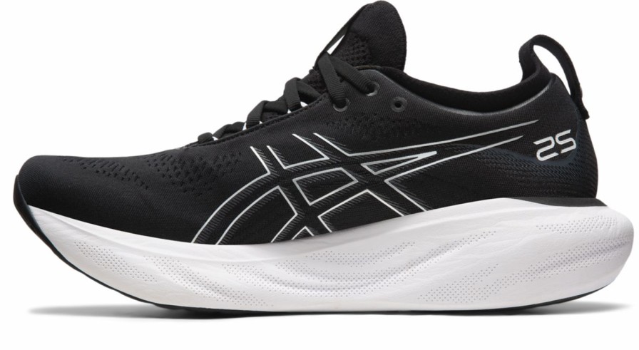 Footwear * | Asics Men'S Gel-Nimbus 25 (001 Black/Pure Silver)