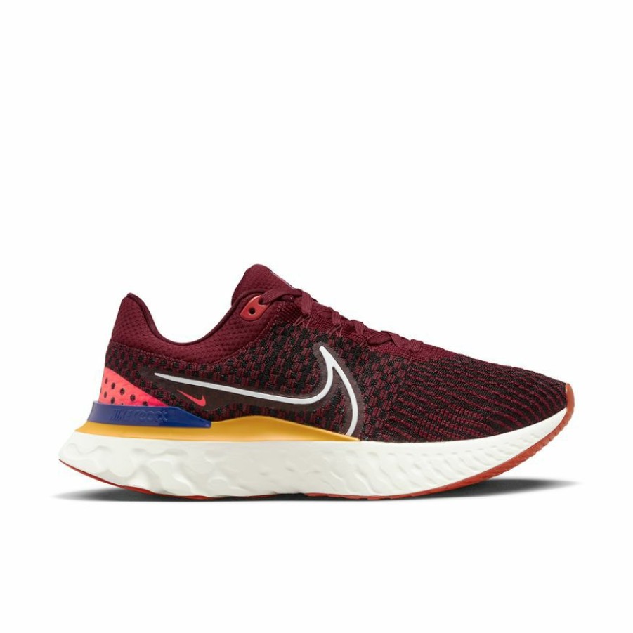 Footwear * | Nike Men'S React Infinity Run Flyknit 3 (600 Dark Beetroot/White/University Gold)