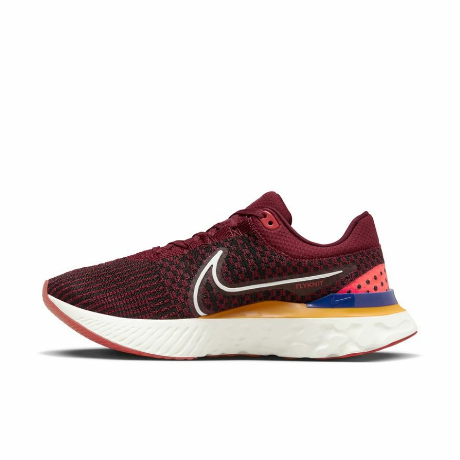 Footwear * | Nike Men'S React Infinity Run Flyknit 3 (600 Dark Beetroot/White/University Gold)