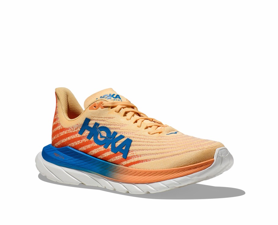 Footwear * | Hoka Men'S Mach 5 (Ivor Impala/Vibrant Orange)