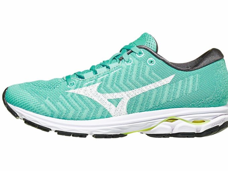 Footwear * | Mizuno Women'S Rider Waveknit 3 (Bt00 Blue Turquoise/White)